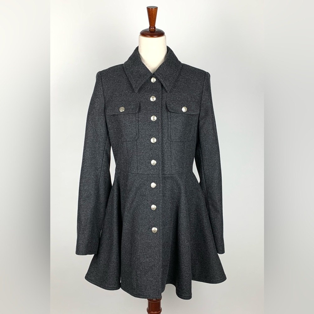 Laundry by Shelli Segal Peplum Pea Coat
